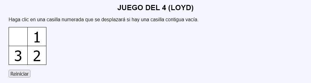 Juego del 4 (Sam Loyd)