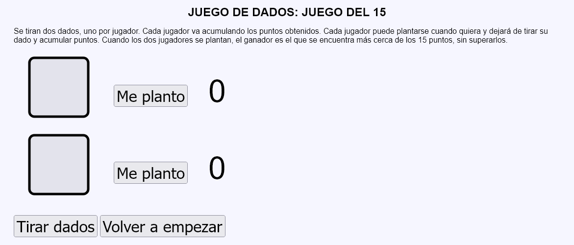 Juego de dados