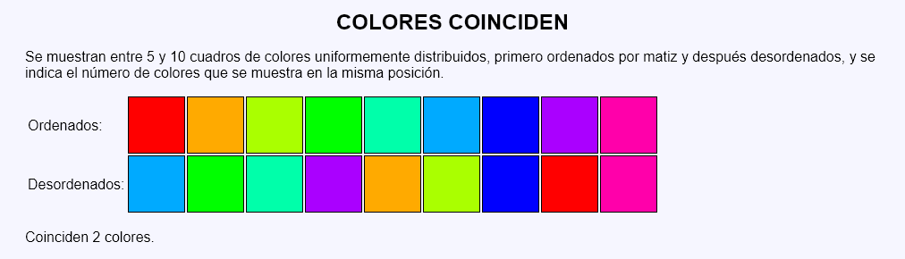 Colores coinciden