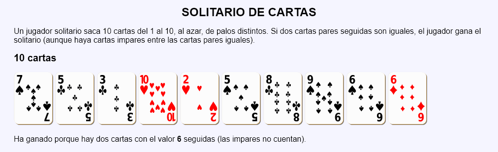 Solitario de cartas