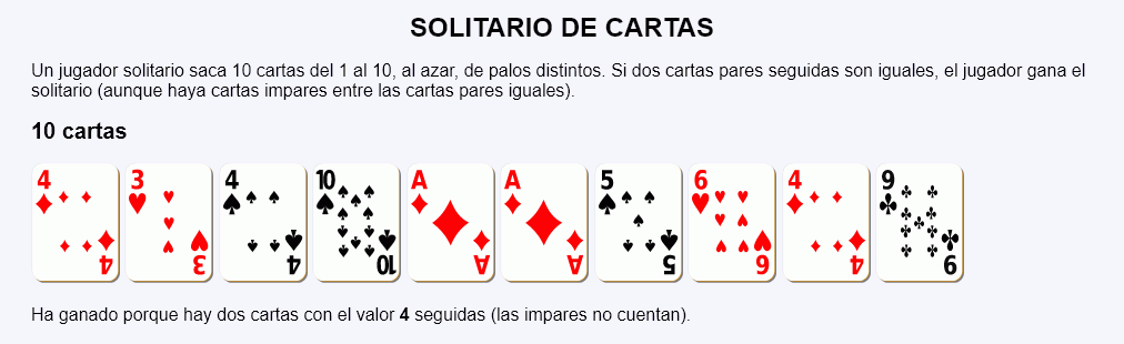 Solitario de cartas