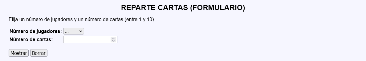 Reparte cartas