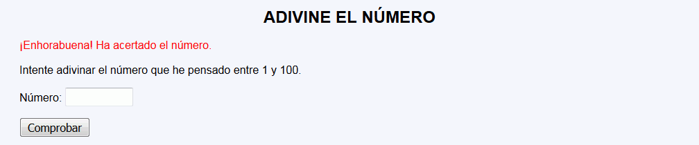 Adivine el número