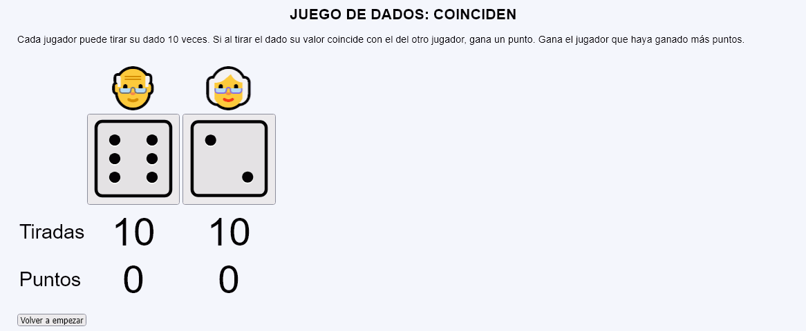 Juego de dados