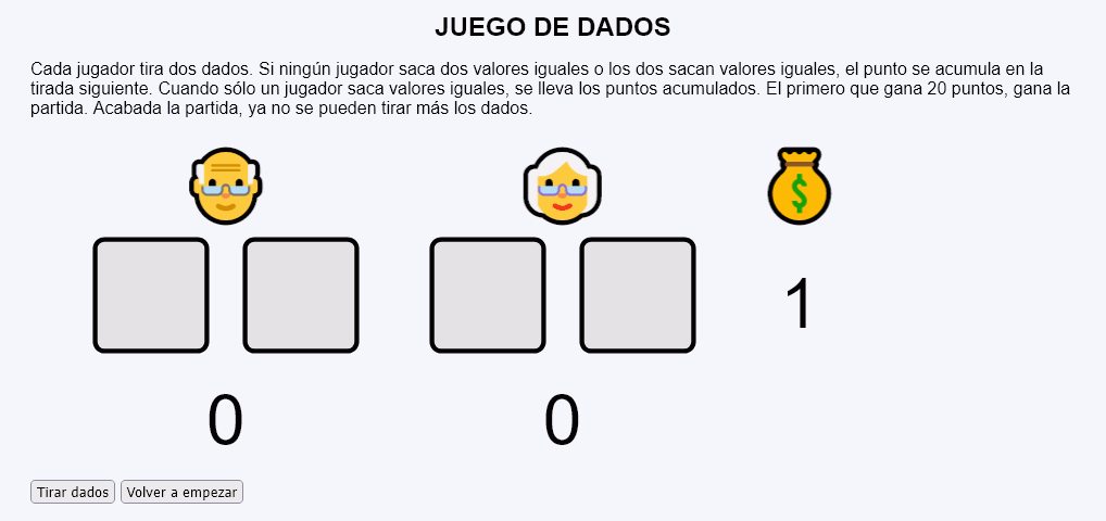 Juego de dados