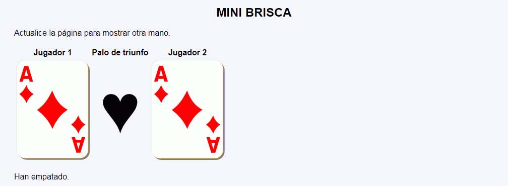 Muestra jugada