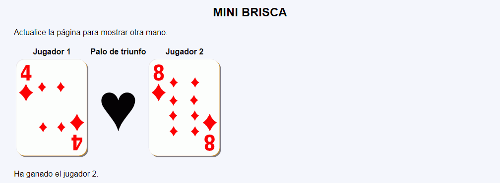 Muestra jugada