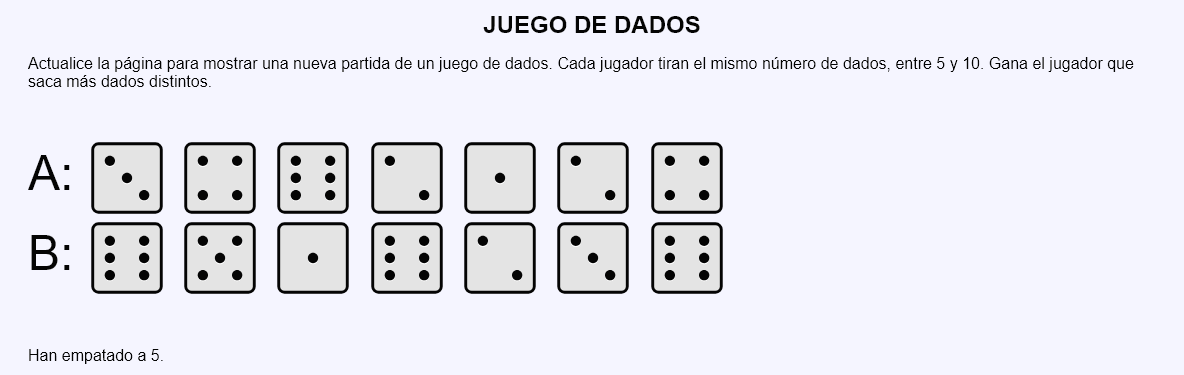Juego de dados