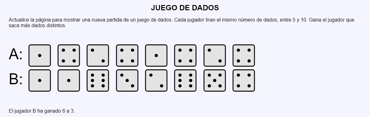 Juego de dados
