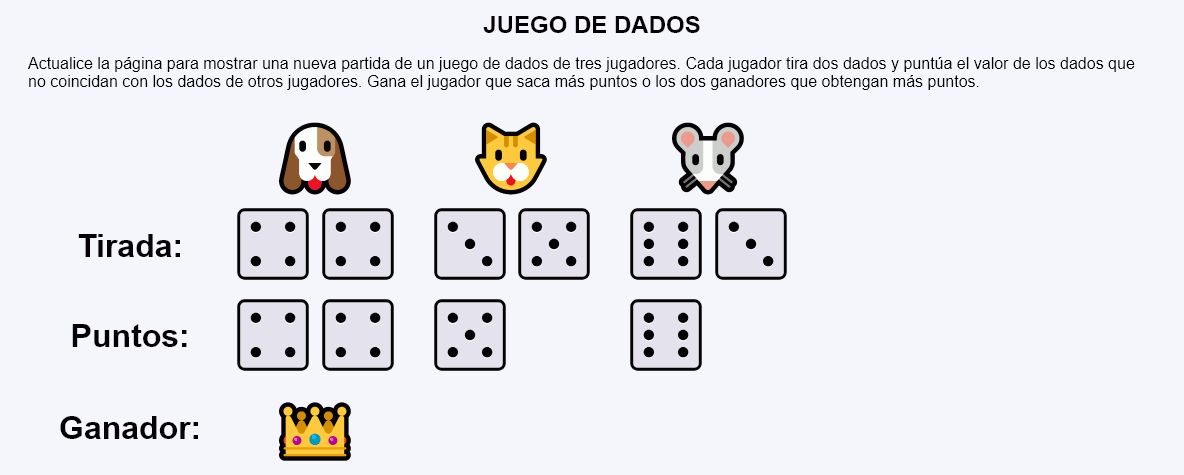 Juego de dados