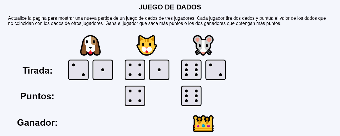 Juego de dados