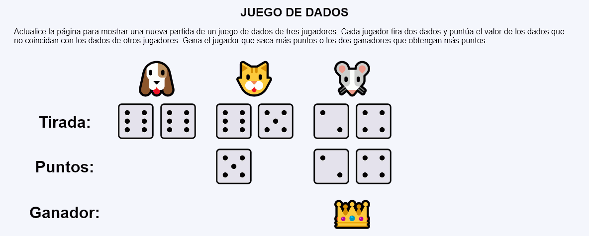 Juego de dados