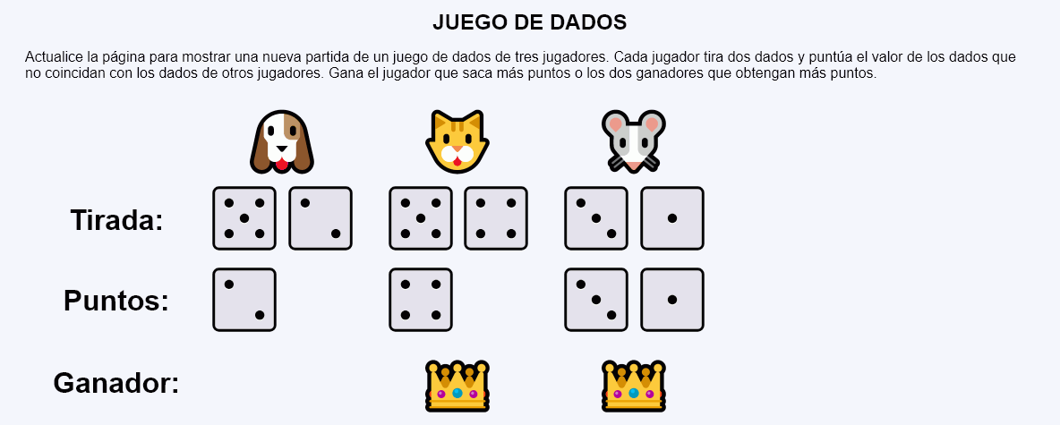 Juego de dados