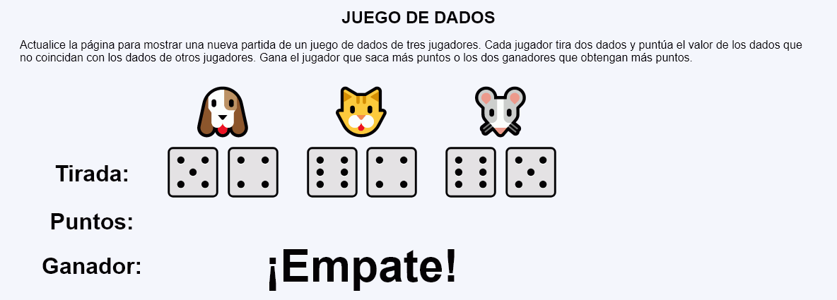 Juego de dados