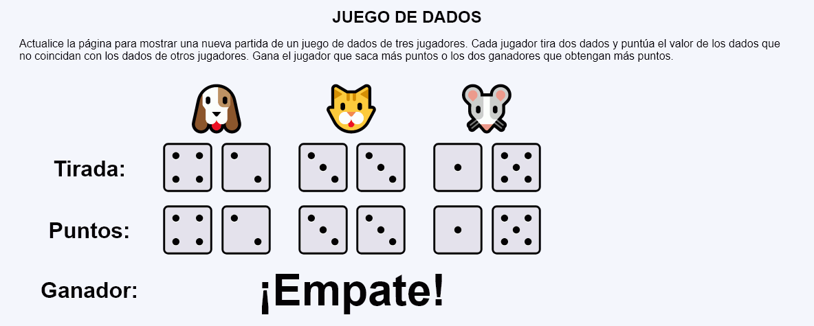 Juego de dados