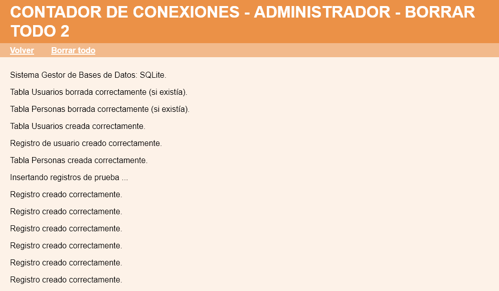 Contador de número de conexiones