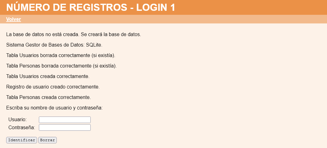 Número de registros de usuarios