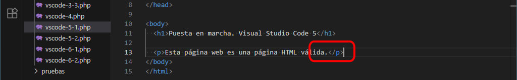 VSC. Close HTML/XML Tag