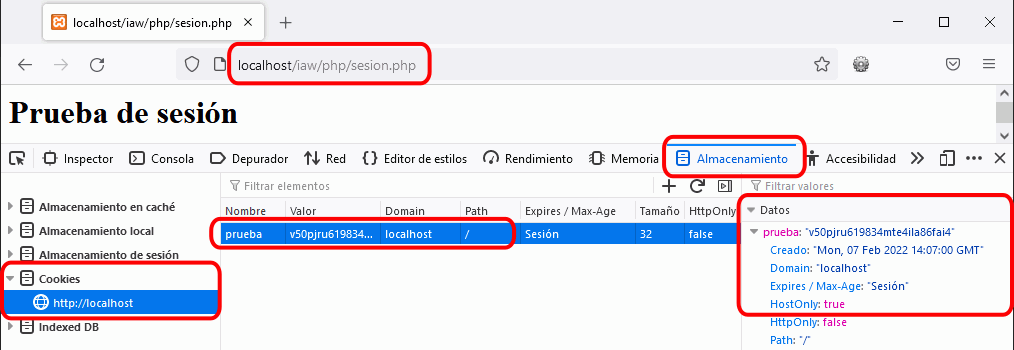 Implementación de las sesiones (1)