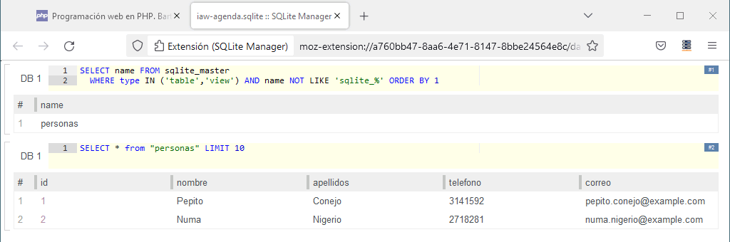 SQLite Manager