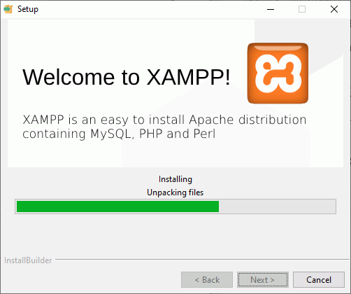 Instalación de XAMPP - Copia de archivos