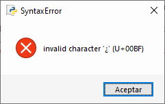 Aviso: Error de sintaxis (cadena incorrecta)