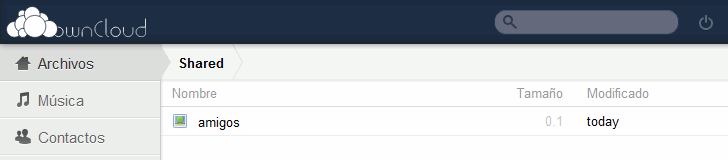 ownCloud. Compartir