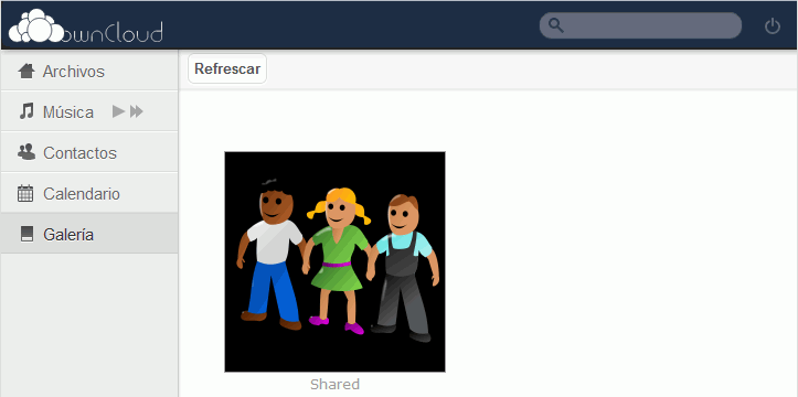 ownCloud. Galería