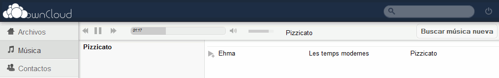 ownCloud. Música