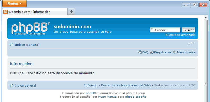 phpBB. Error al no borrar carpeta install