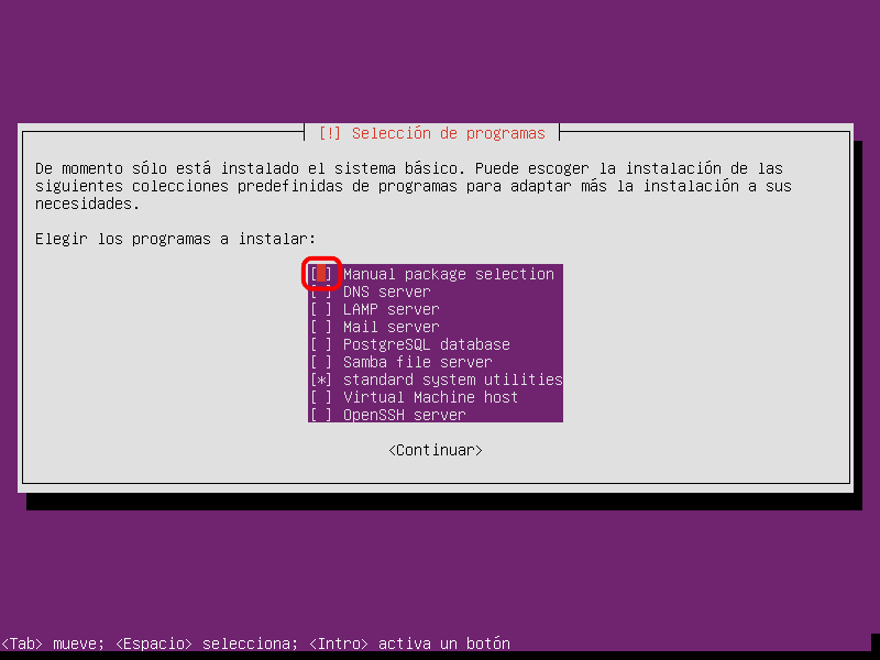 Ubuntu Server. Instalación