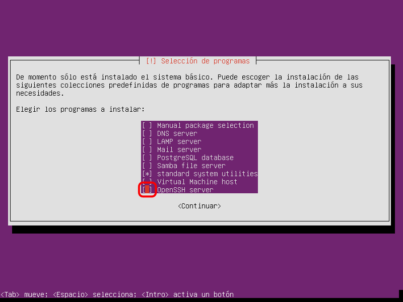 Ubuntu Server. Instalación