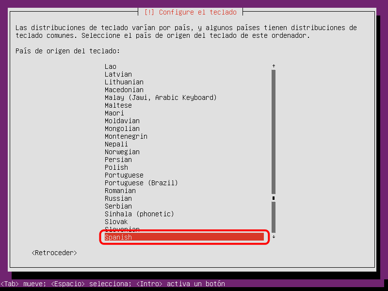 Ubuntu Server. Instalación