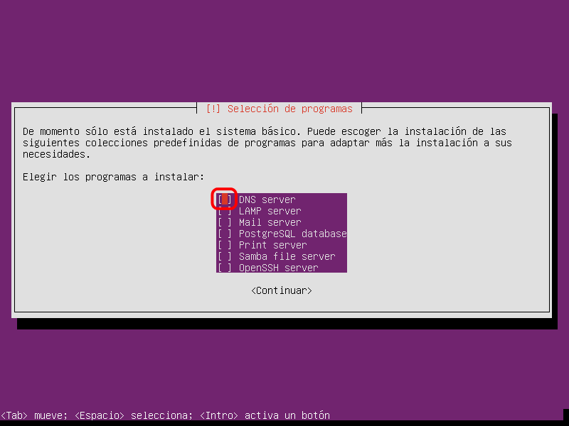 Ubuntu Server. Instalación