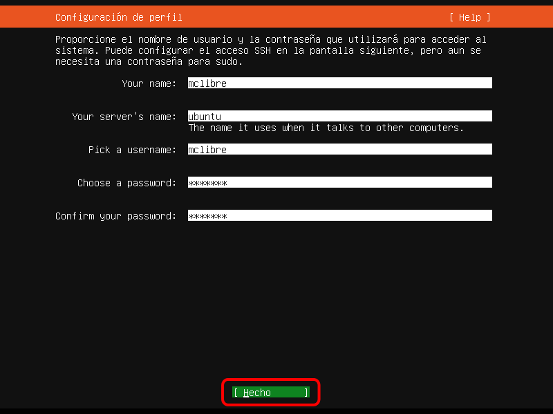 Ubuntu Server. Instalación