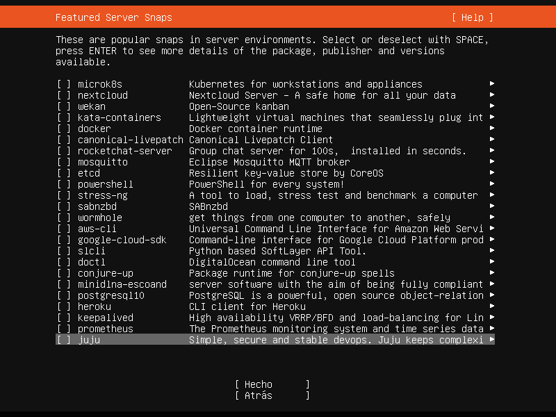 Ubuntu Server. Instalación