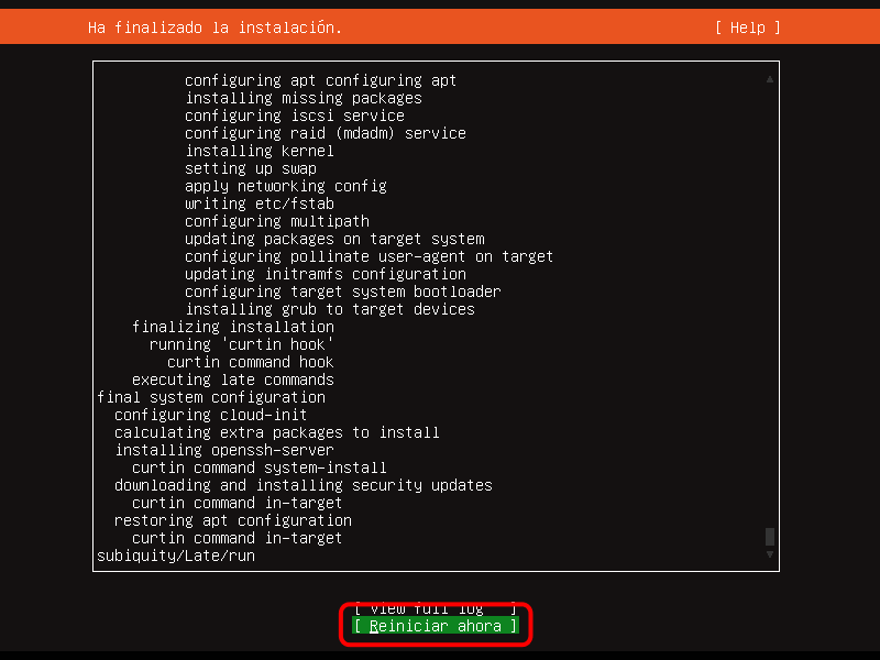 Ubuntu Server. Instalación