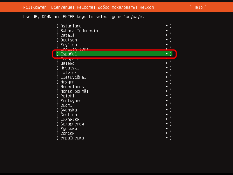 Ubuntu Server. Instalación