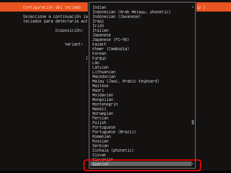 Ubuntu Server. Instalación