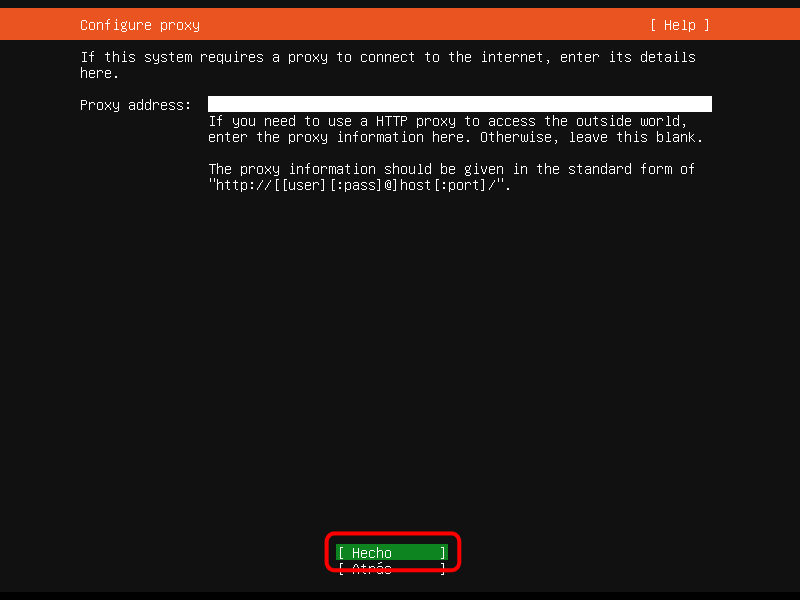 Ubuntu Server. Instalación