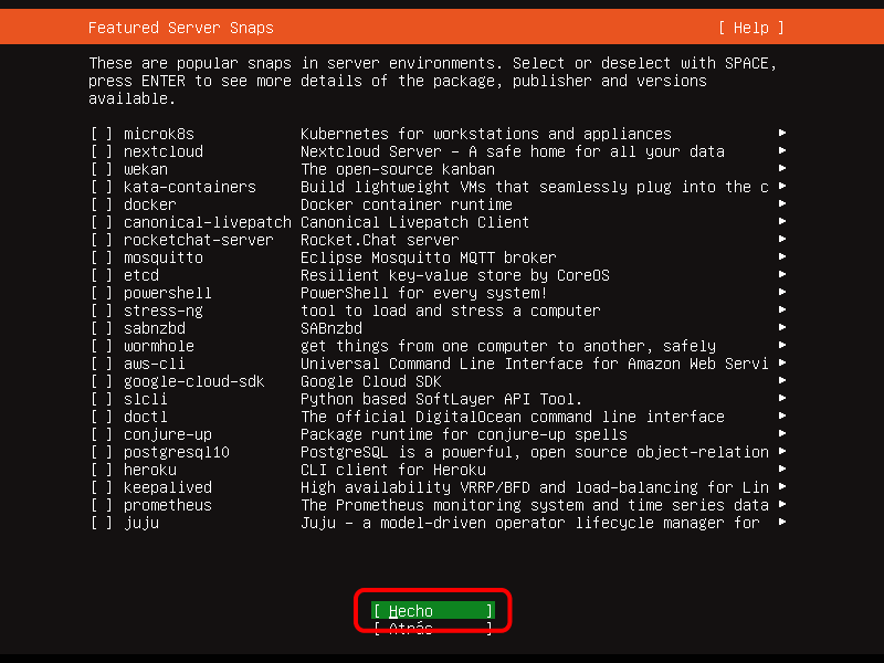 Ubuntu Server. Instalación