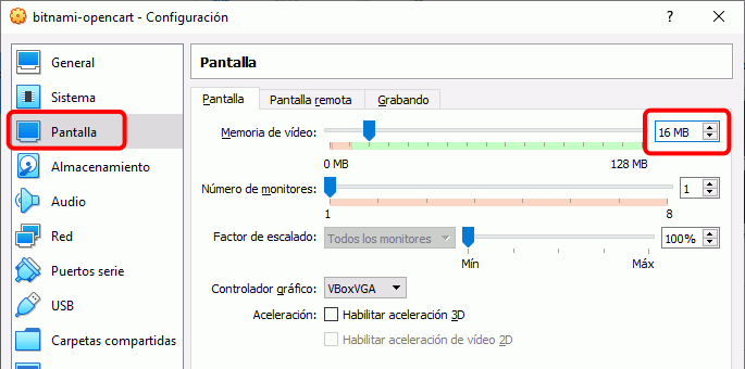 Importar máquina virtual en VirtualBox