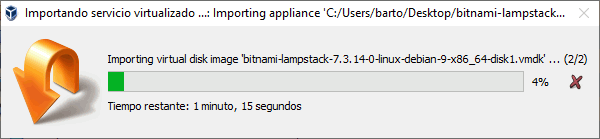 Importar máquina virtual en VirtualBox