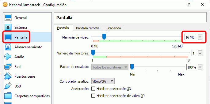 Importar máquina virtual en VirtualBox