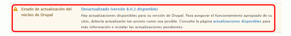 Drupal. Actualizar