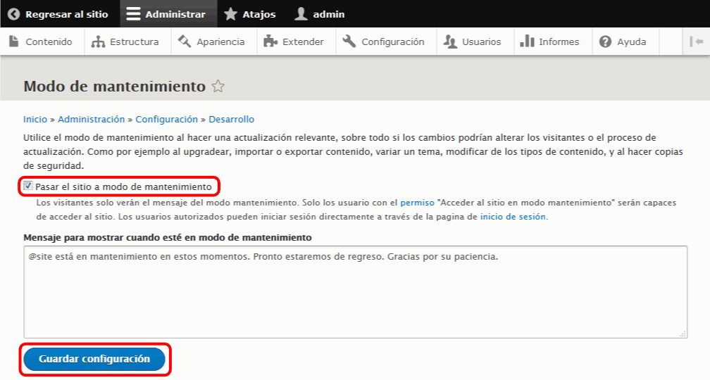 Drupal. Actualizar