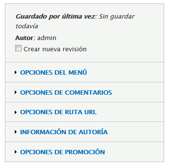 Drupal. Crear artículo