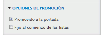 Drupal. Crear artículo