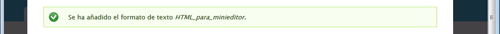 Drupal. Nuevo Formato de entrada