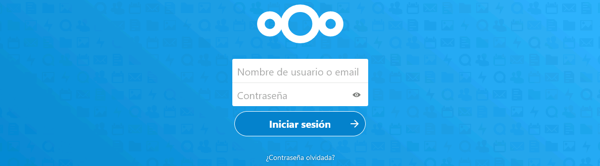 Nextcloud. Entrar